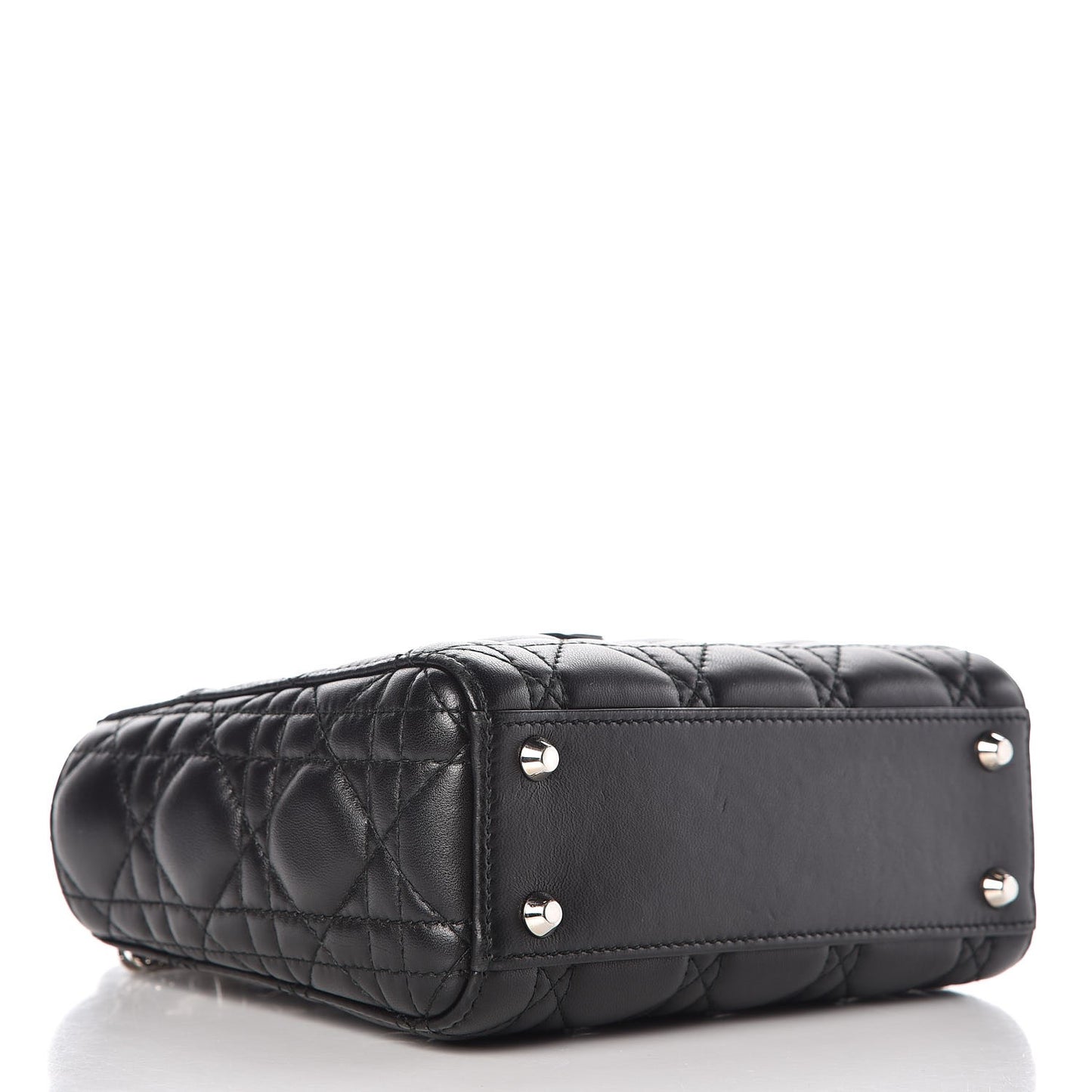 Lambskin Cannage Mini Lady Dior Black