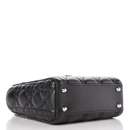 Christian Dior Lambskin Cannage Mini Lady Dior Black 4 of 11