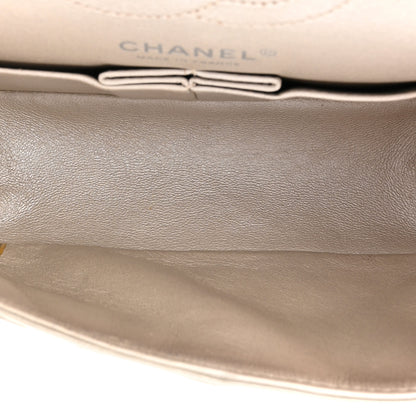 Chanel Metallic Aged Calfskin Quilted 2.55 Reissue Mini Flap Light Gold 5 of 16