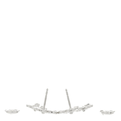 Tiffany Platinum Diamond Paper Flowers Cluster Drop Earrings 2 of 3