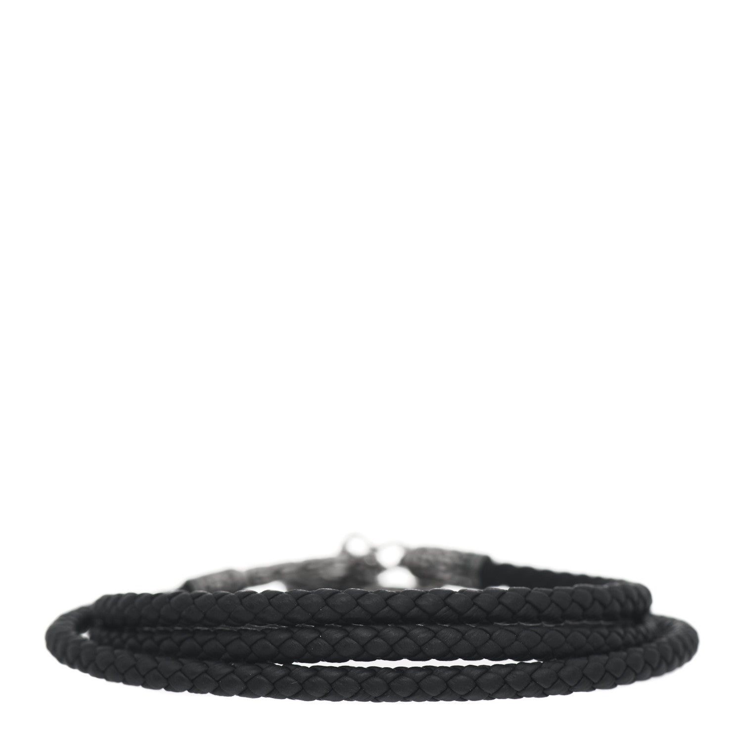 John Hardy Sterling Silver Leather Legends Naga Triple Wrap Bracelet 3 of 4
