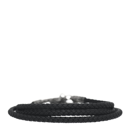 John Hardy Sterling Silver Leather Legends Naga Triple Wrap Bracelet 3 of 4