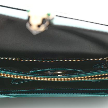 Bulgari Metallic Calfskin Serpenti Forever Shoulder Bag Green 6 of 10
