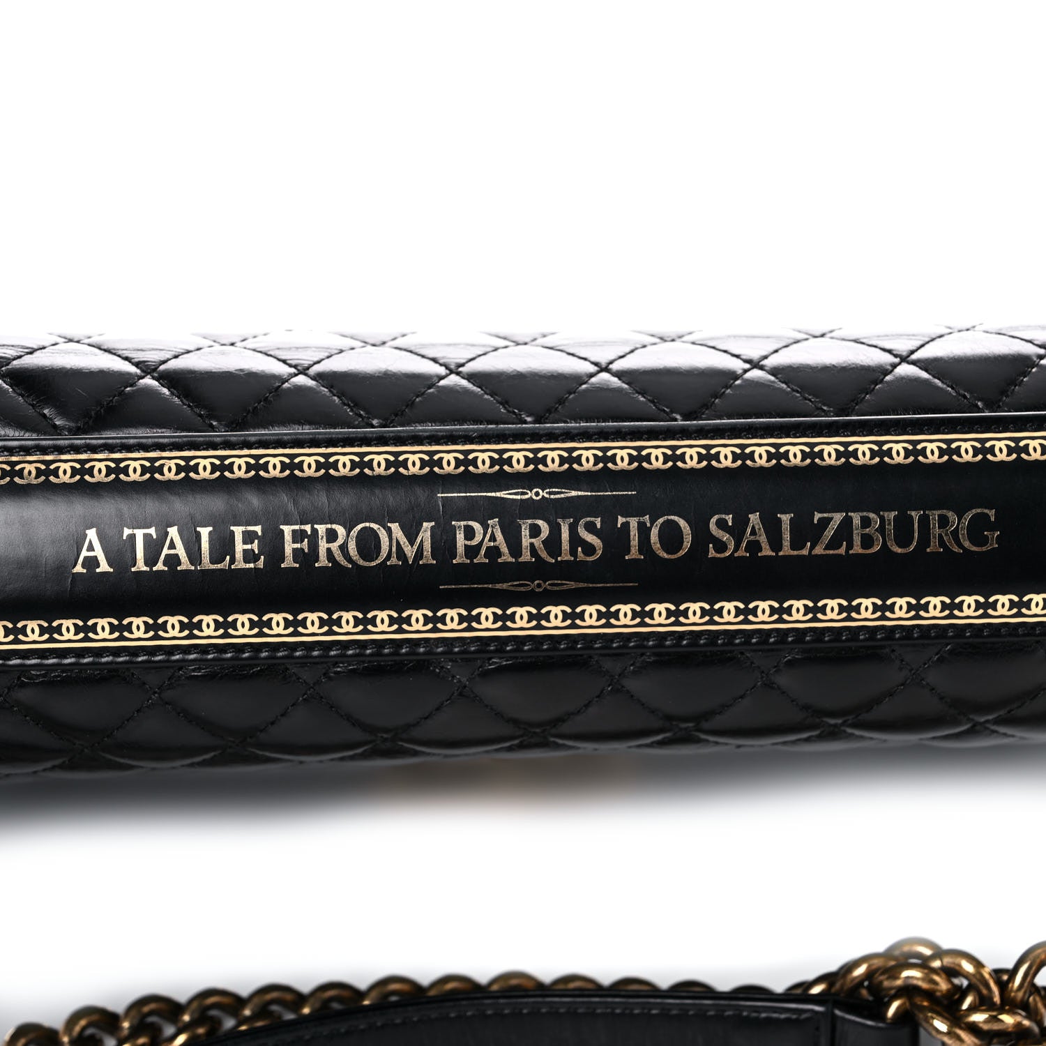 Chanel Hot Stamping Calfskin Tale Of Salzburg New Medium Boy Flap Black 14 of 19
