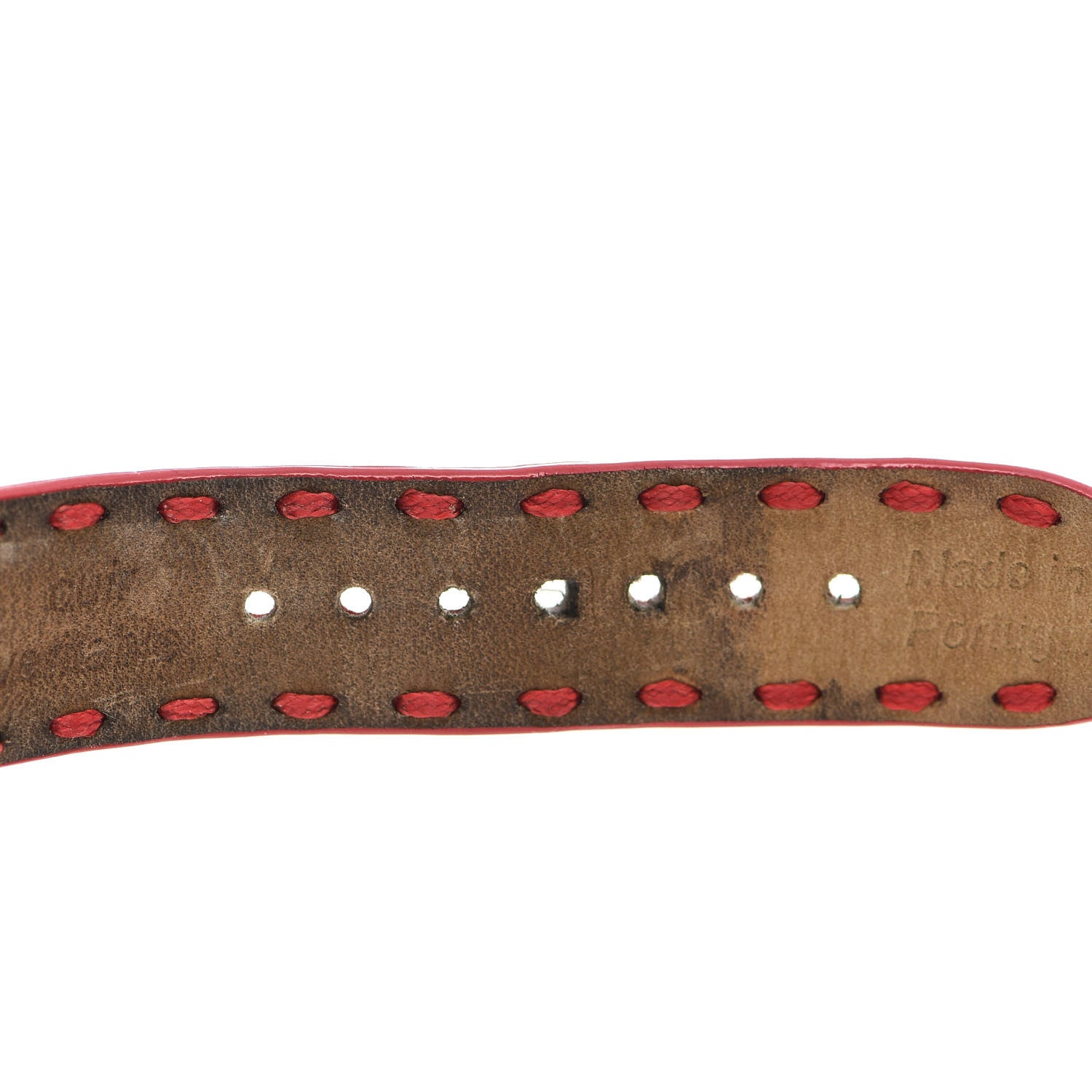 Fendi Stainless Steel Calfskin Mother of Pearl 37mm Selleria Quartz Watch Red 7 of 8