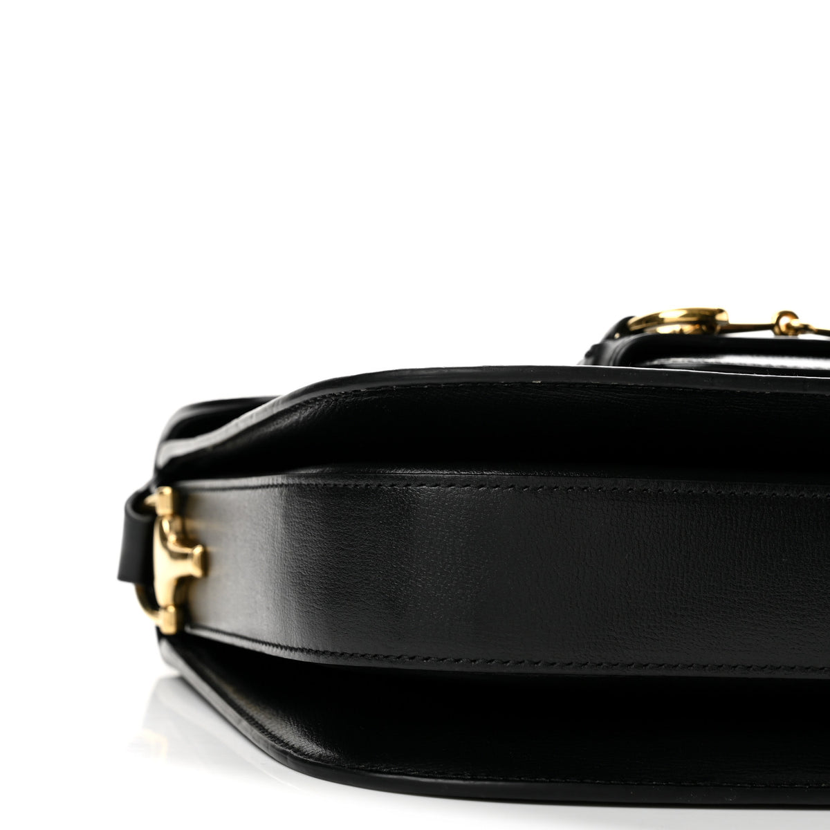Azalea Calfskin Horsebit 1955 Shoulder Bag Black Black