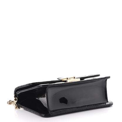 Christian Dior Patent Cannage Miss Dior Promenade Pouch Black 4 of 8