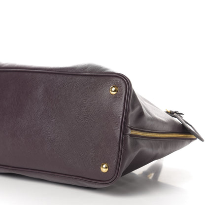 Prada Saffiano Lux Large Promenade Tote Bordeaux 9 of 11