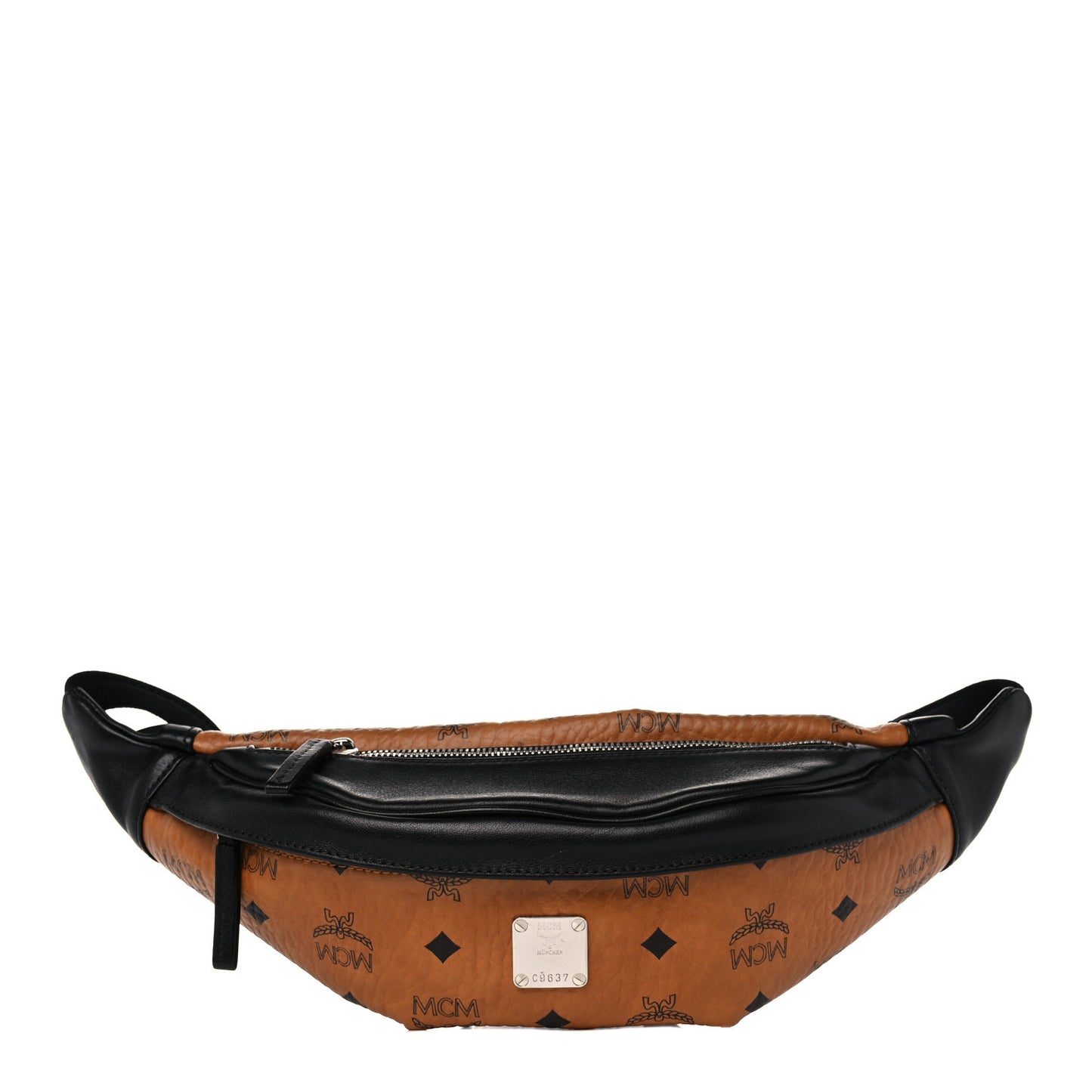 Visetos Waist Bag Black Cognac