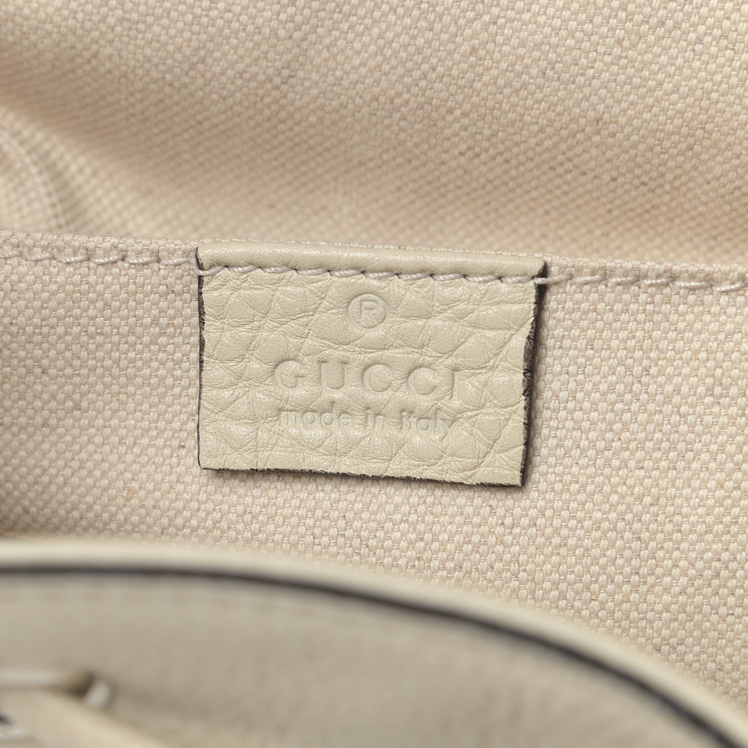 Gucci Cellarius Calfskin Medium Bamboo Backpack Mystic White 6 of 9
