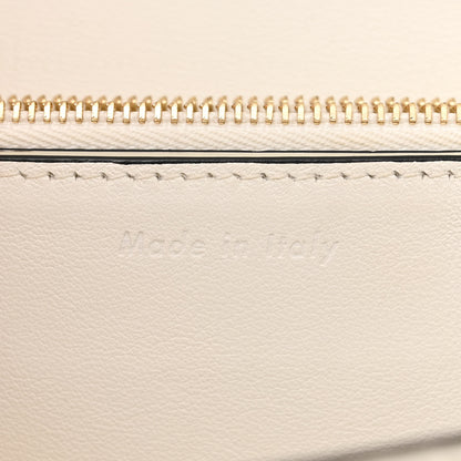 Celine Spazzolato Calfskin Medium Classic Box Flap Bag White 7 of 16