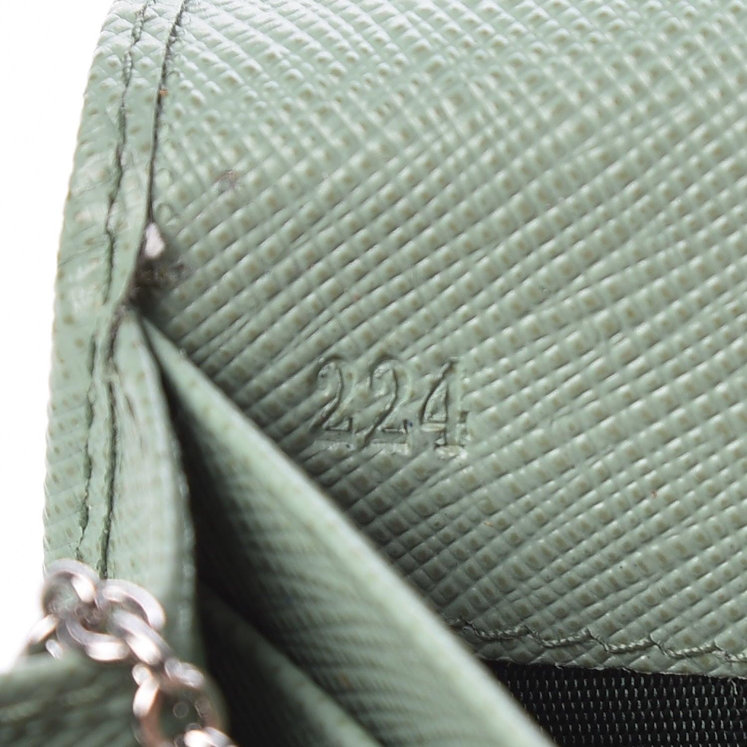 Prada Saffiano Bow Continental Wallet Acquamarina 7 of 17