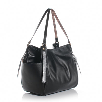 Burberry Lambskin Small Canterbury Tote Black 3 of 11