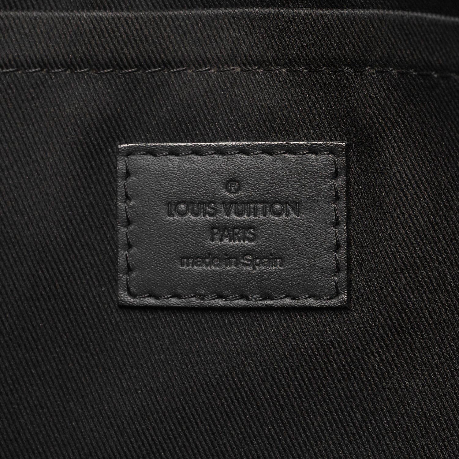 Louis Vuitton Calfskin Monogram Shadow Discovery Pochette Black 6 of 10