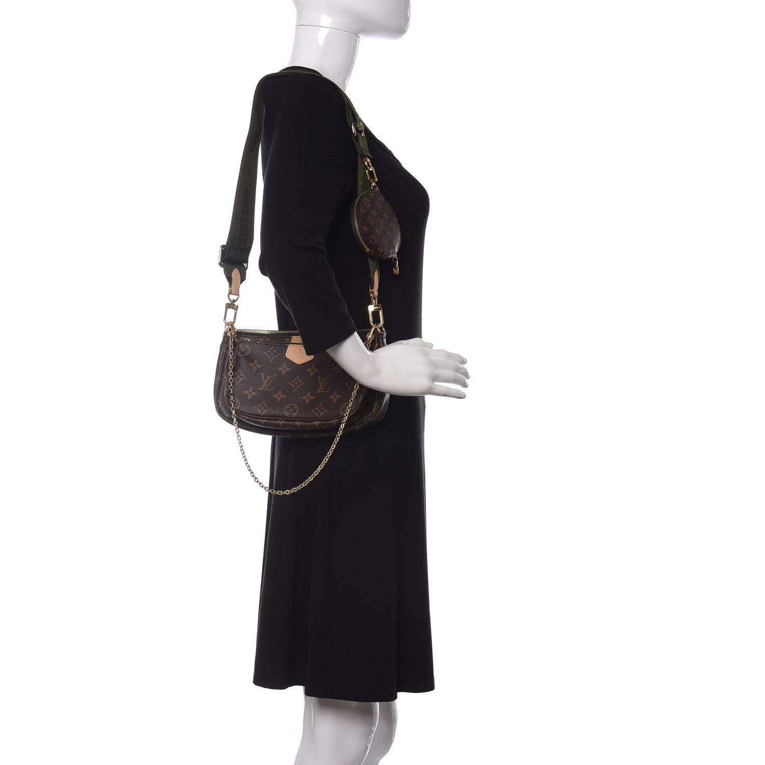 Louis Vuitton Monogram Multi Pochette Accessories Kaki 2 of 12