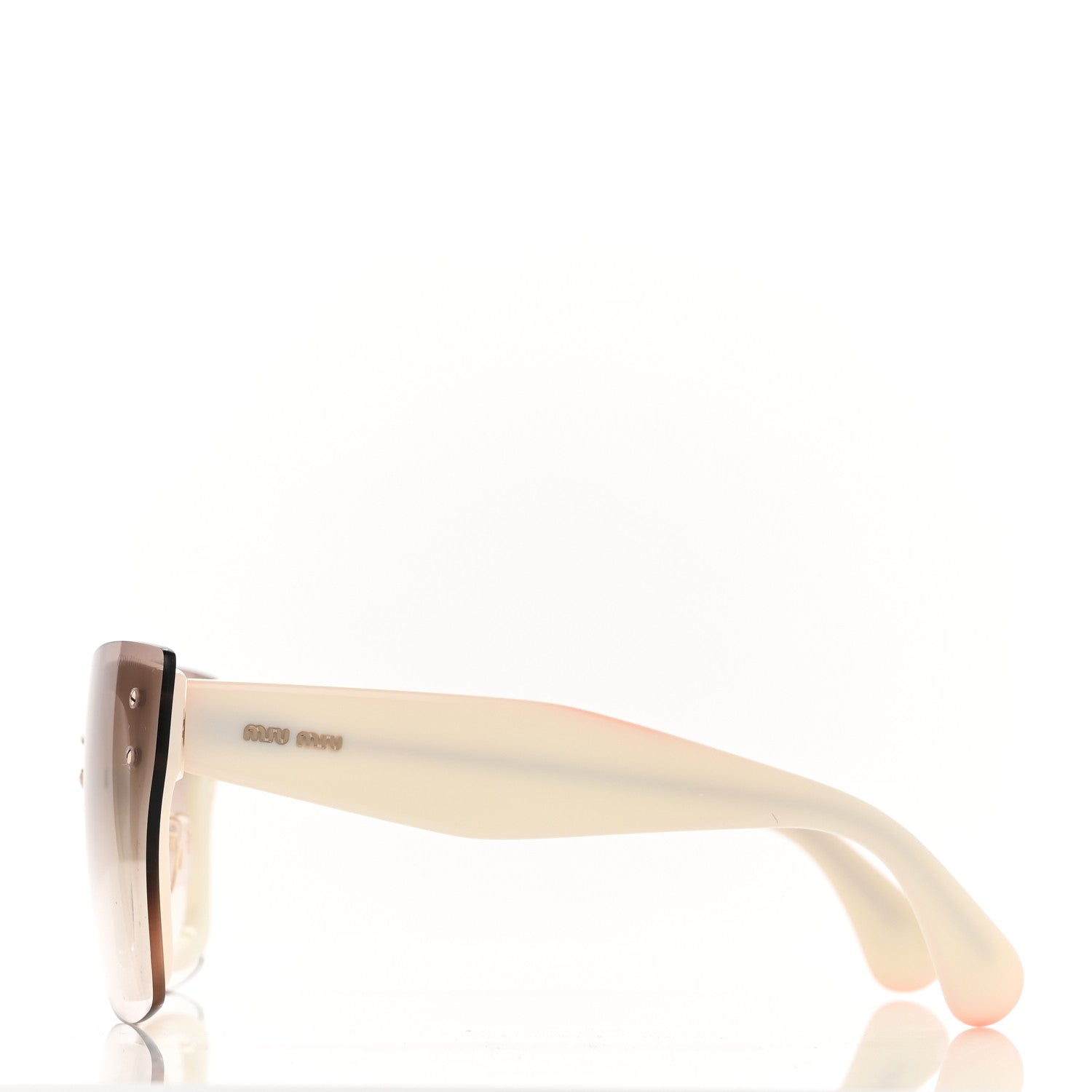 Miu Miu Acetate Cat Eye 04R Sunglasses Ivory 3 of 8