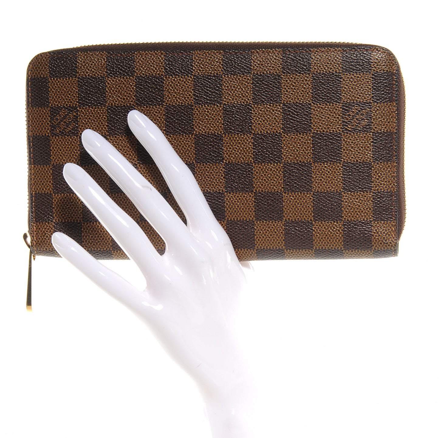 Damier Ebene Zippy Organizer Wallet