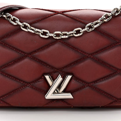Louis Vuitton Lambskin Malletage GO-14 PM Bordeaux 7 of 13