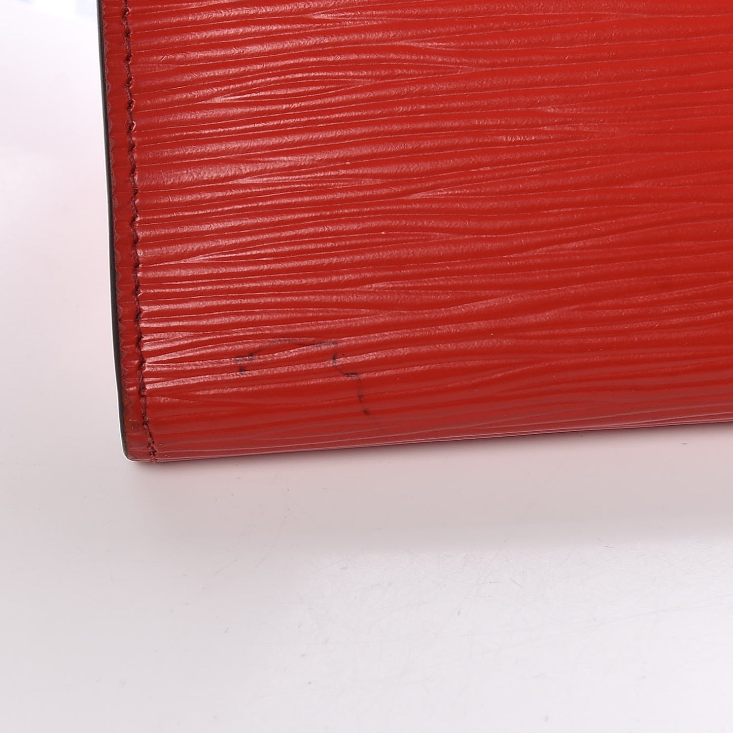 Epi Key Pouch Coquelicot