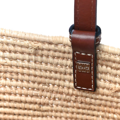 Loewe Raffia Small Square Basket Tote Bag Natural Tan 9 of 16
