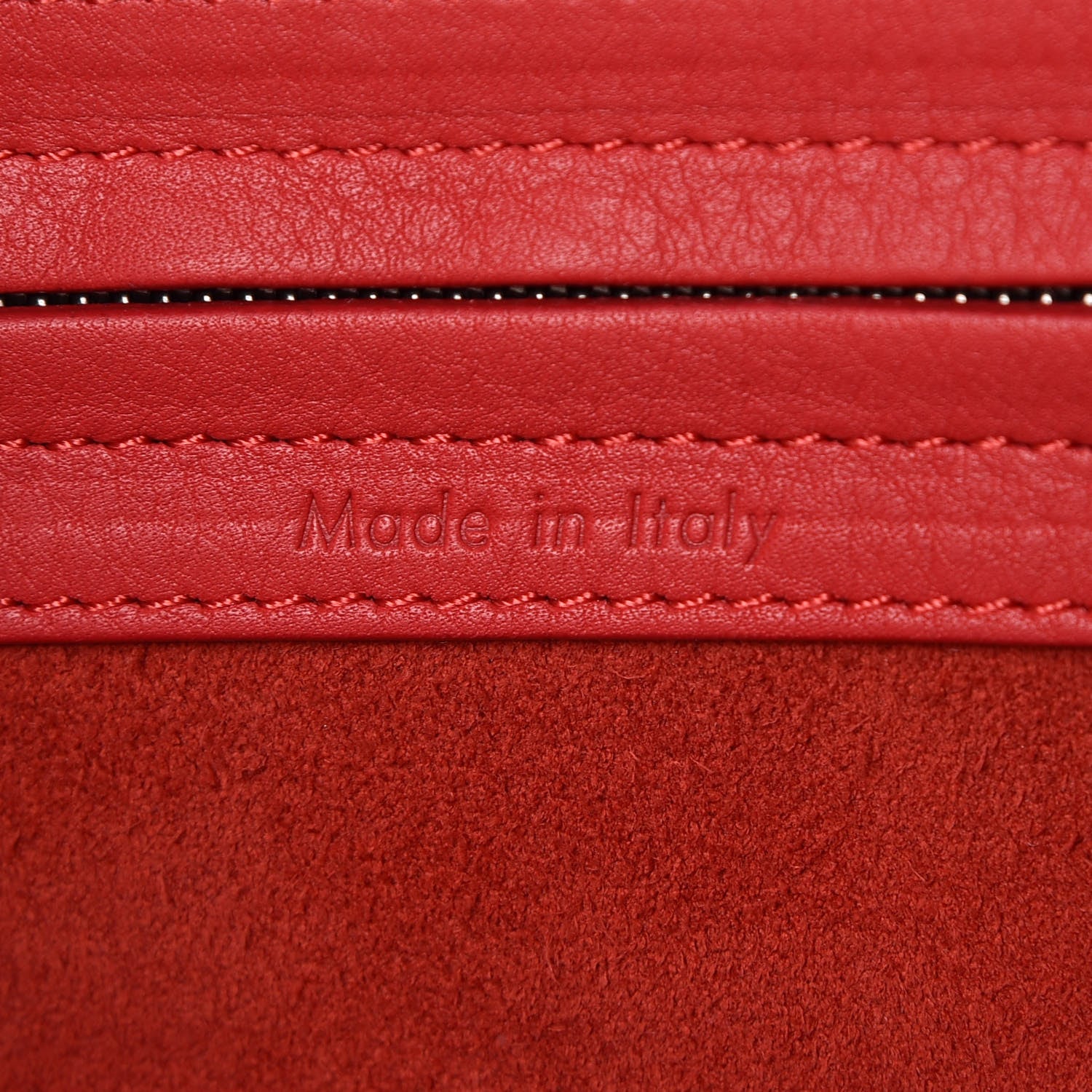 Celine Supple Calfskin Medium Phantom Luggage Vermillion 6 of 9