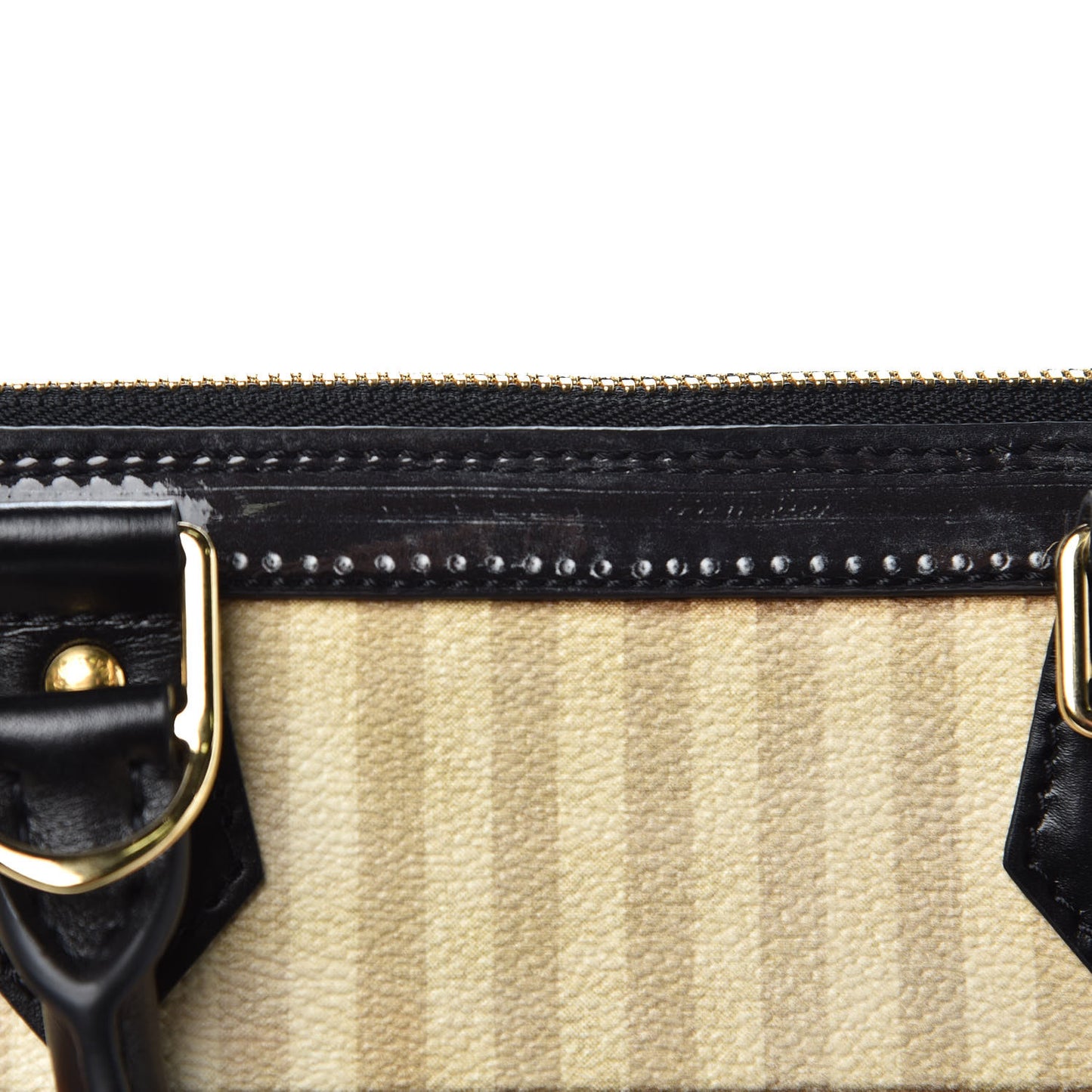 Transformed Canvas Patent Time Trunk Alma PM Beige