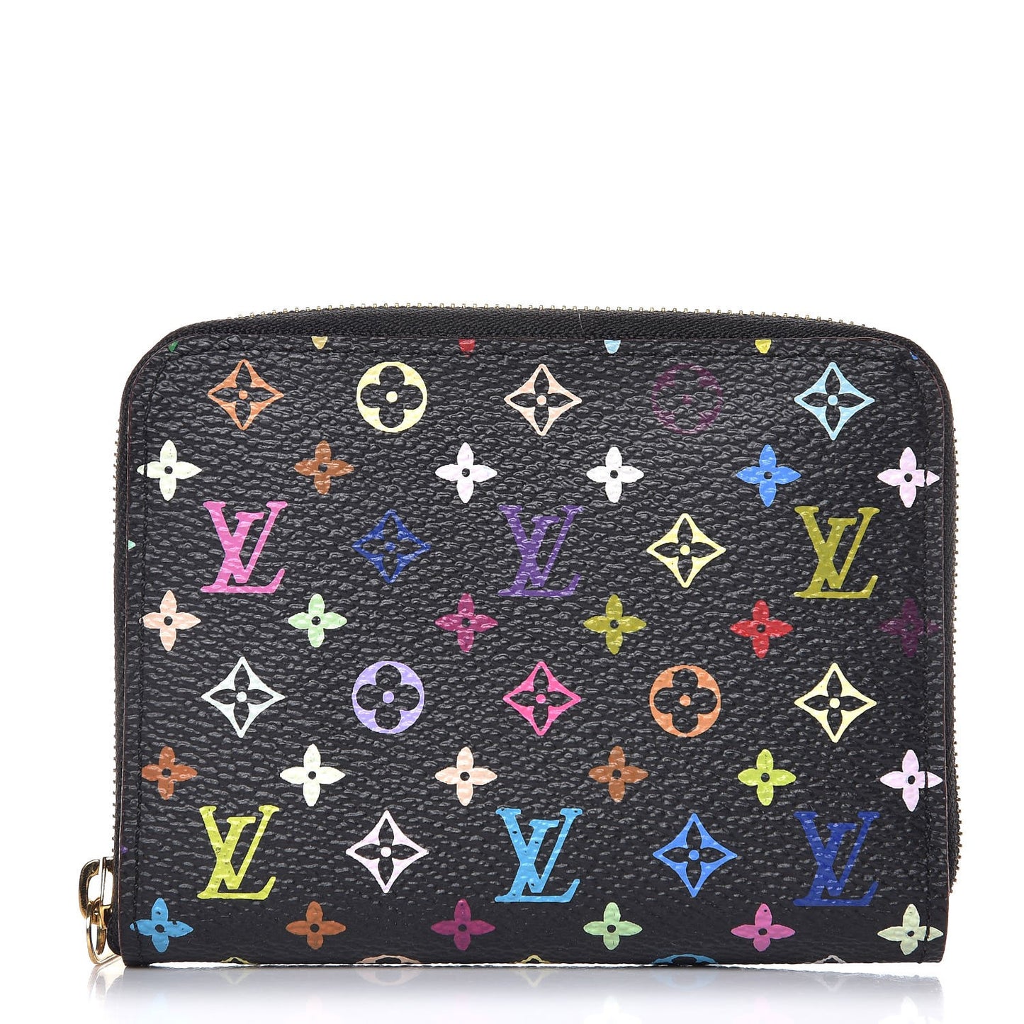 Monogram Multicolor Zippy Coin Purse Black Violet