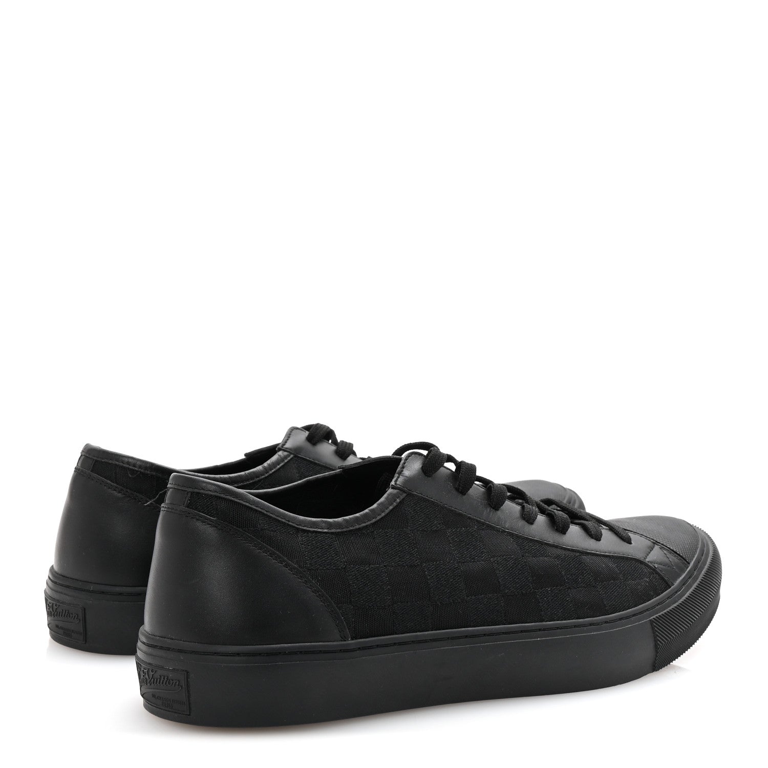 Louis Vuitton Canvas Calfskin Damier Mens Tattoo Sneakers 9 5 of 10
