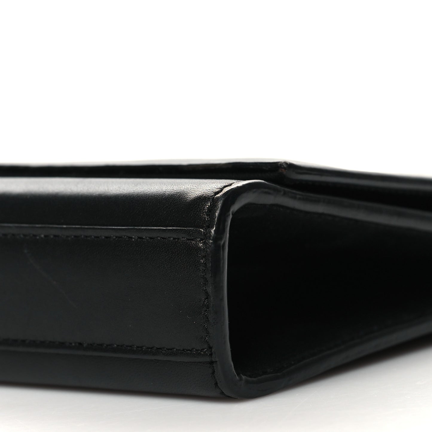 Calfskin Classic Monogram Tassel Clutch Black