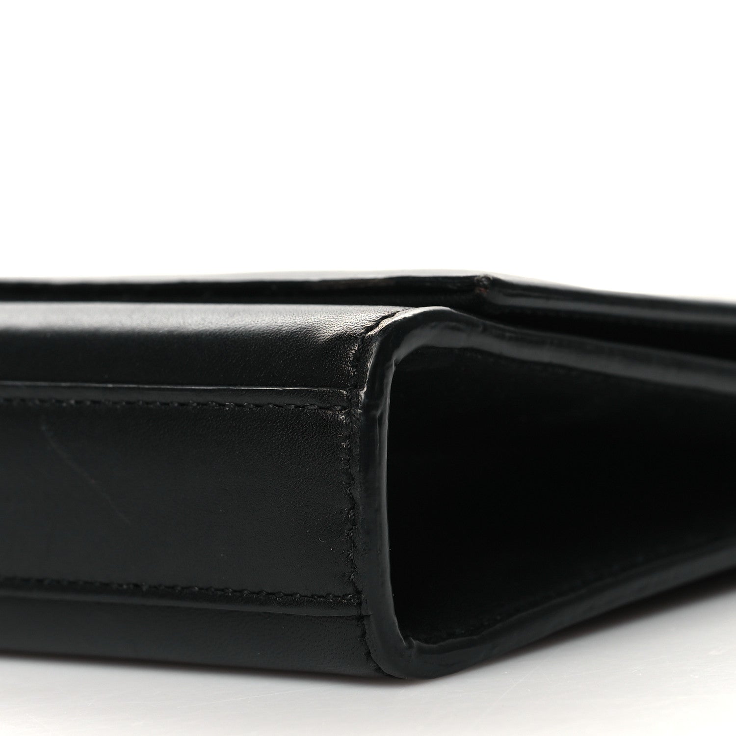 Saint Laurent Calfskin Classic Monogram Tassel Clutch Black 9 of 14