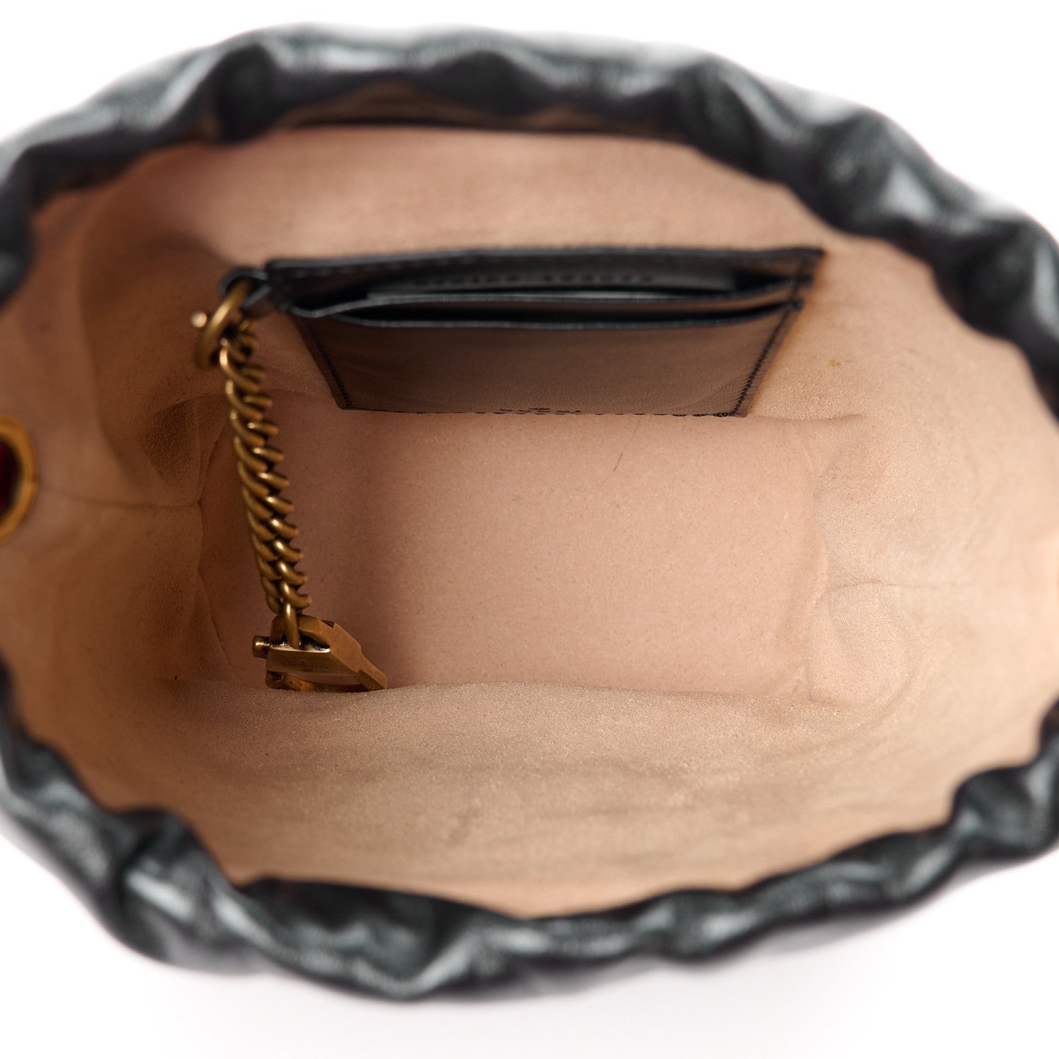 Gucci Calfskin Matelasse Mini GG Marmont 2.0 Bucket Bag Black 5 of 10
