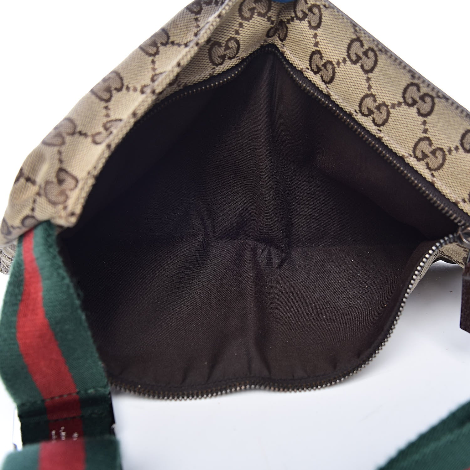 Gucci Monogram Web Belt Bag Dark Brown 5 of 10