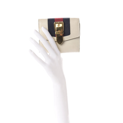Gucci Calfskin Sylvie Wallet White 3 of 8