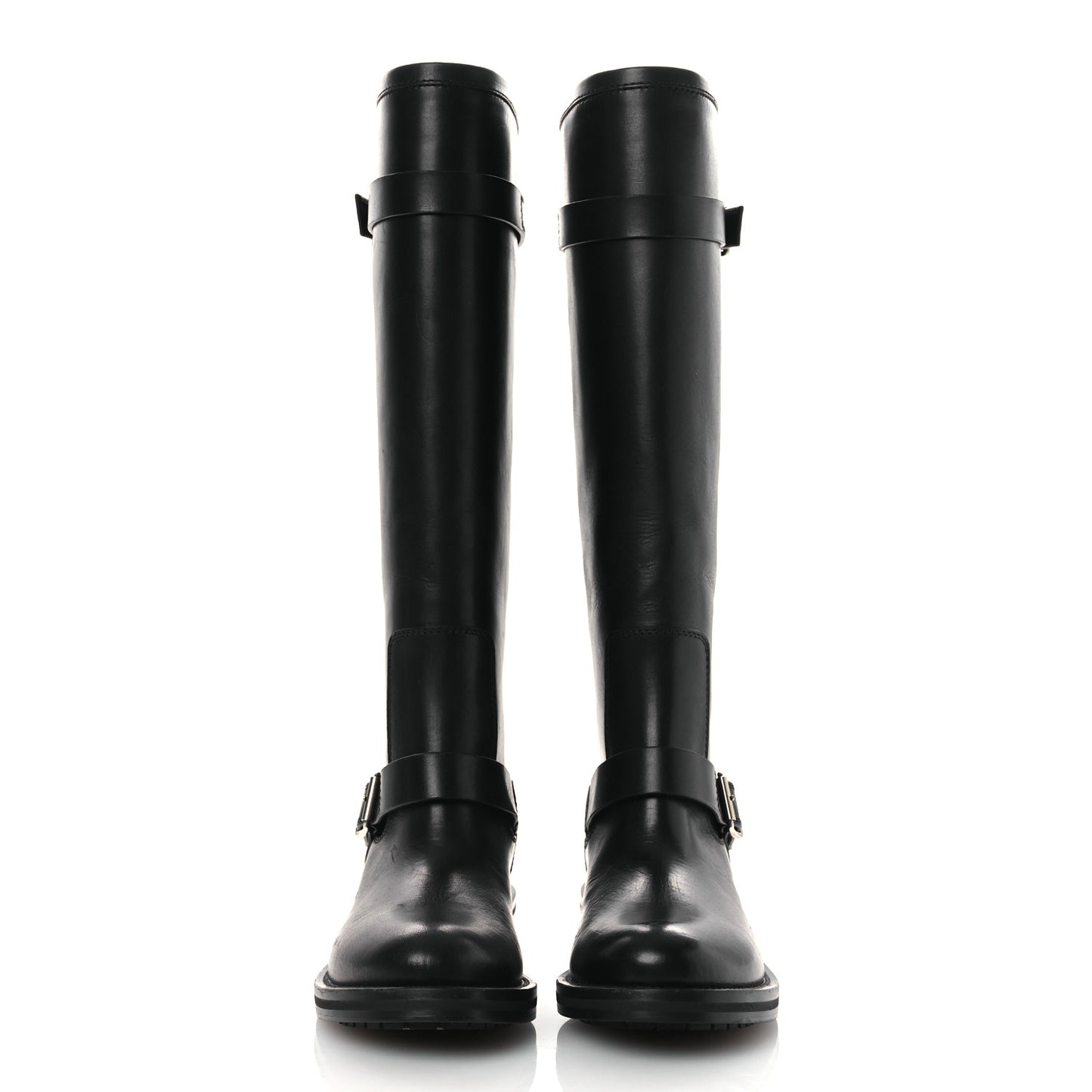 Smooth Calfskin River Boots 38 Black