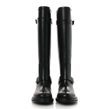 Saint Laurent Smooth Calfskin River Boots 38 Black 3 of 12