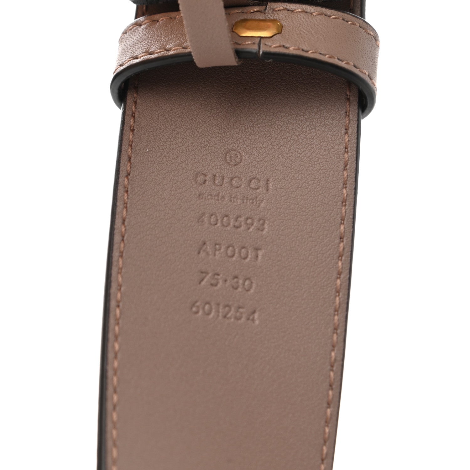 Gucci Calfskin Double G 40mm Belt 75 30 Porcelain Rose 5 of 6