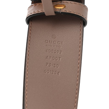 Gucci Calfskin Double G 40mm Belt 75 30 Porcelain Rose 5 of 6