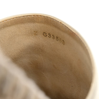Chanel Calfskin CC Espadrille Mules 39 Ivory 9 of 10
