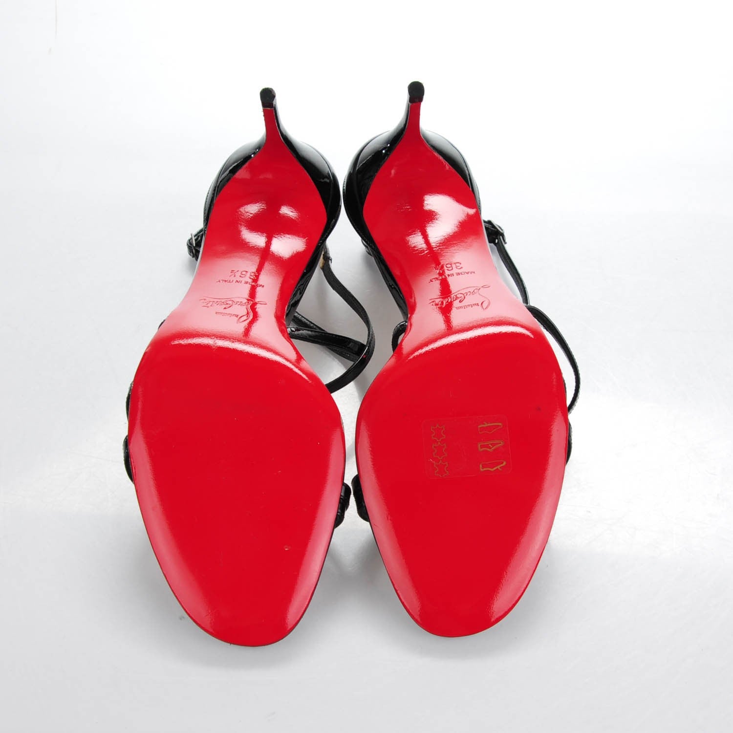 Christian Louboutin Patent Gwynitta 70 Sandals 36.5 Black 5 of 6