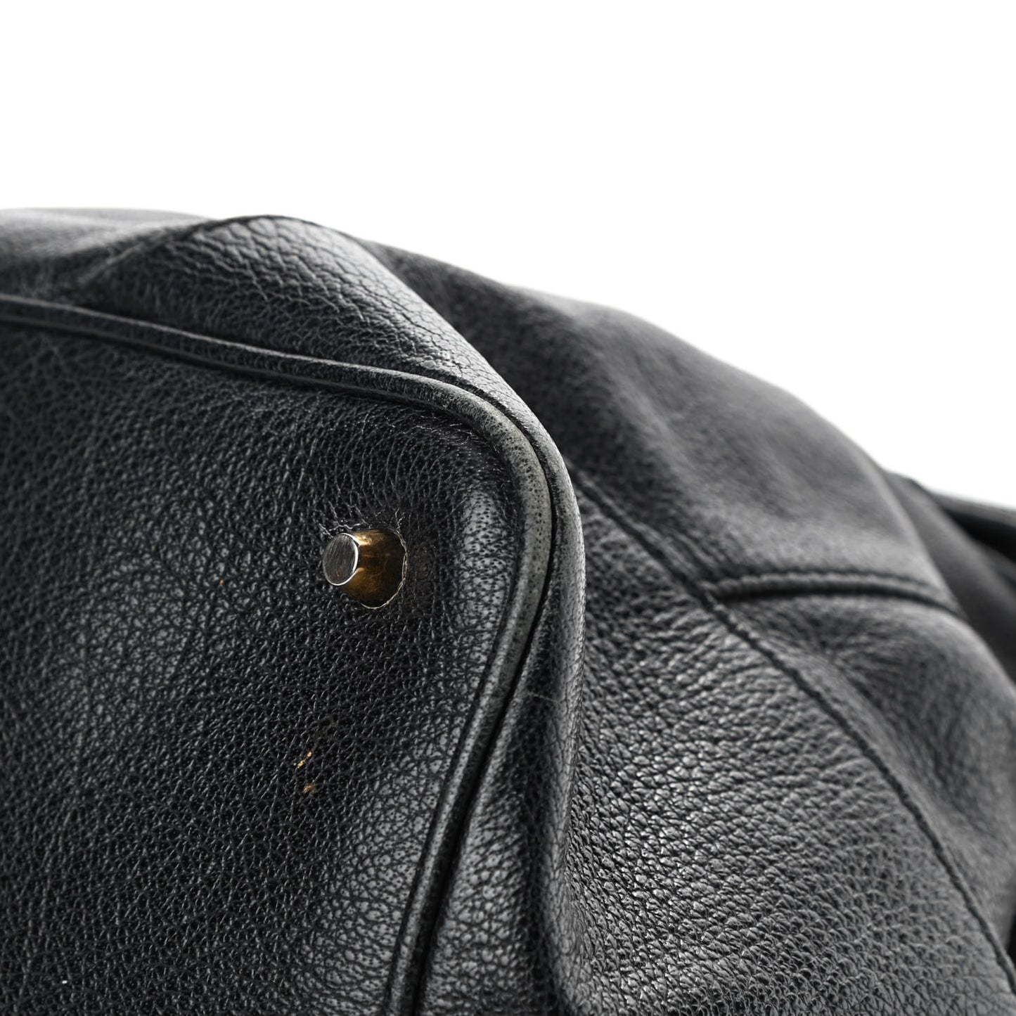 Calfskin Chain Hobo Black