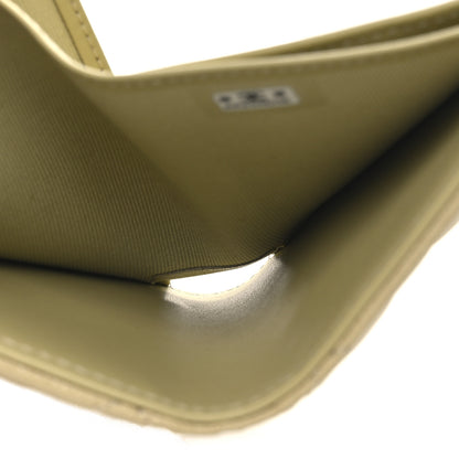 Chanel Caviar Quilted Compact Flap Wallet Light Green 6 of 11