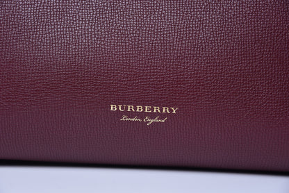Burberry Derby Calfskin House Check Medium Camberley Burgundy 11 of 12