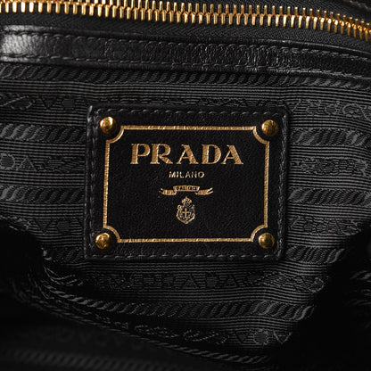 Prada Nappa Antique Shoulder Bag Black 8 of 9