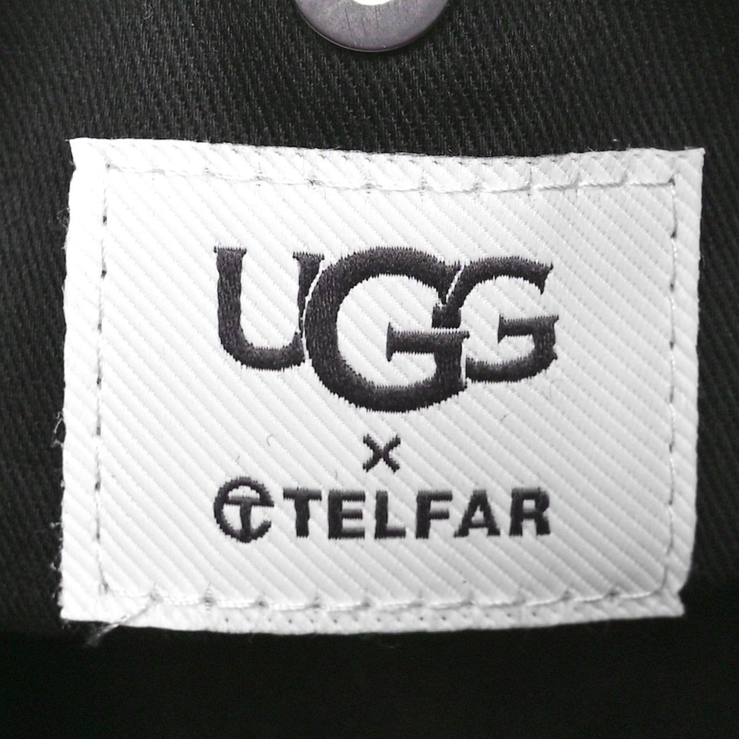 X UGG Suede Shearling Small Shopping Bag Black