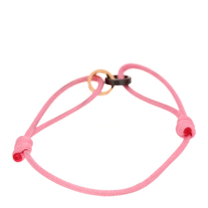 Cartier 18K Pink Gold Ceramic 4 Diamond LOVE Cord Bracelet Pink 2 of 4