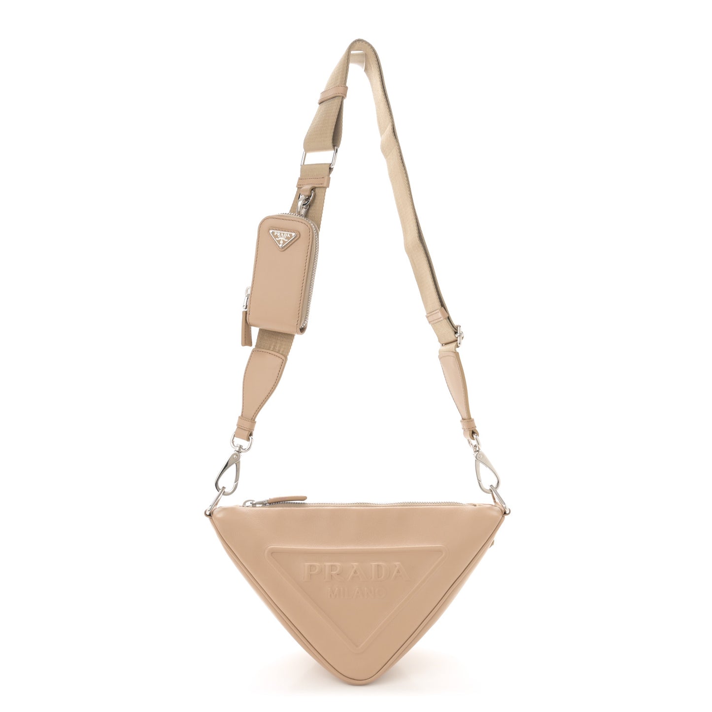 Grace Lux Triangle Shoulder Bag Sabbia