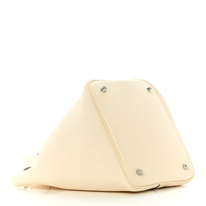 Hermes Taurillon Clemence Swift Eclat Picotin Lock 22 MM Nata Sesame 4 of 13