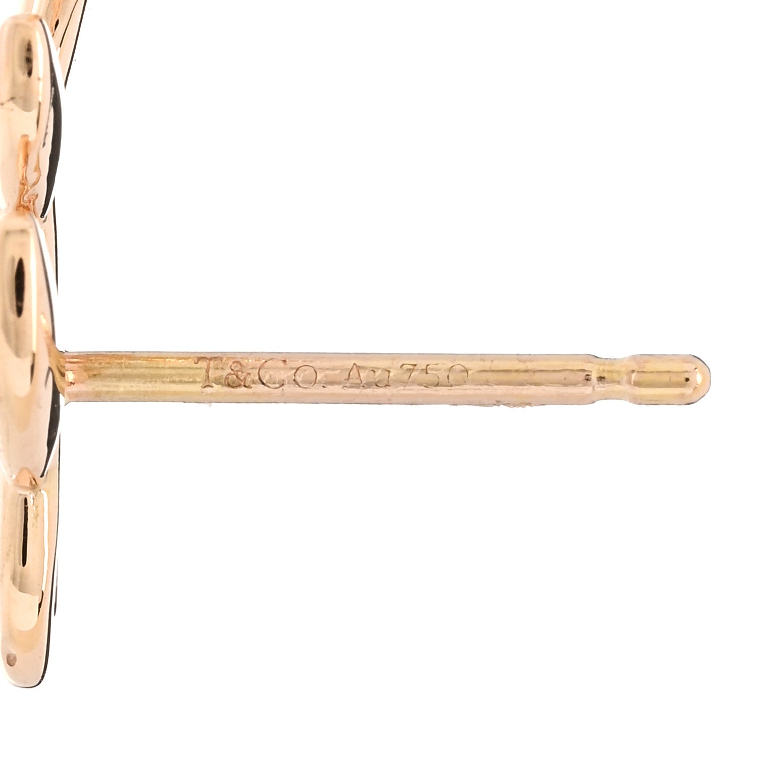 Tiffany 18K Rose Gold Paloma Picasso Olive Leaf Climber Earrings 4 of 5