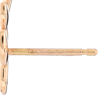 Tiffany 18K Rose Gold Paloma Picasso Olive Leaf Climber Earrings 4 of 5