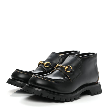 Gucci Cordovan Lux Mens Harald Horsebit Ankle Boots 8 Black 3 of 12